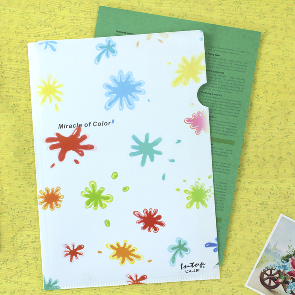 แฟ้มซอง A4 พิมพ์ลาย Miracle of Color