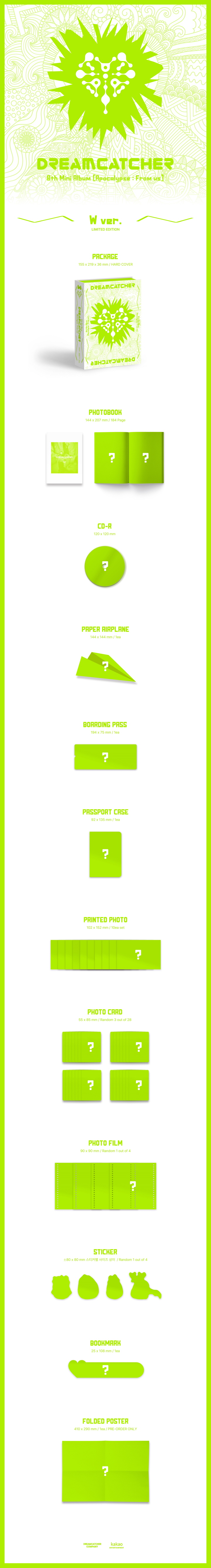 [PRE-ORDER] DREAMCATCHER - 8th Mini Album "Apocalypse : From us" (W ver.) (Limited Edition)