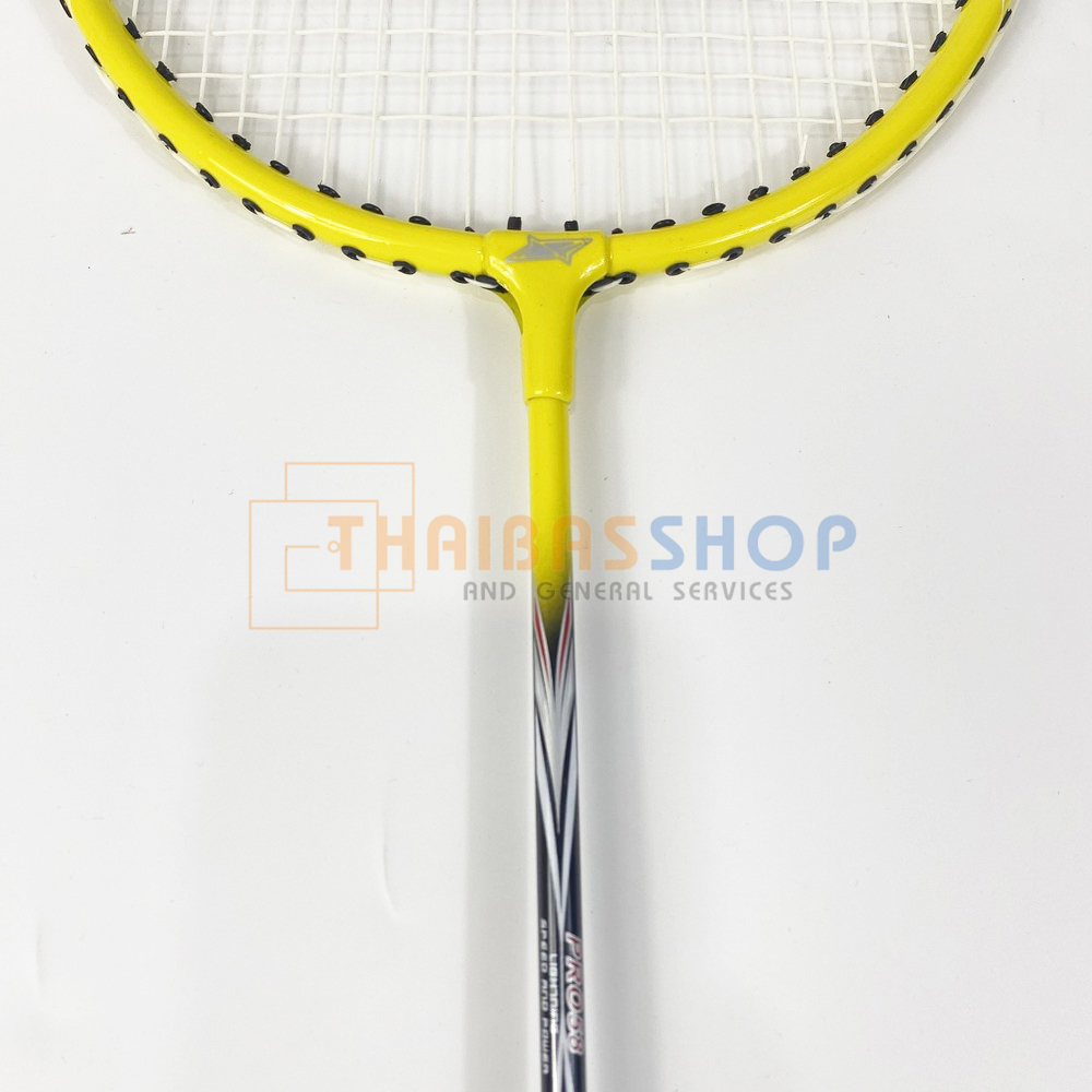 (ของแท้ 100%) ไม้แบดมินตัน ไม้แบด พร้อมซอง SPL Pro 58 สีเหลือง-ดำ