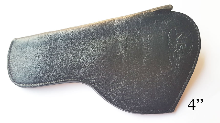 ซองปืนพกในหนังชามัวร์ สำหรับปืนลูกโม่ 4 นิ้ว