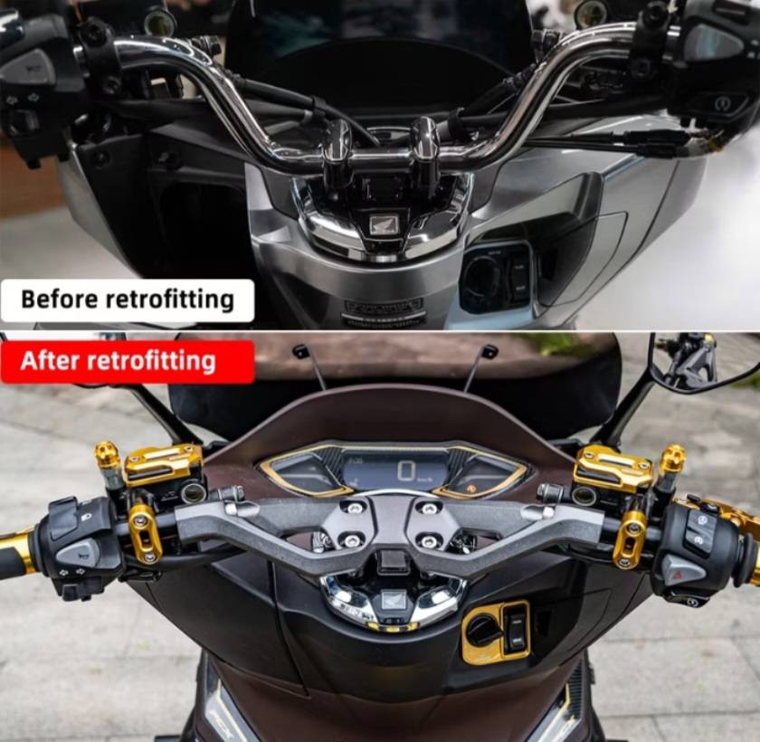 แฮนด์บาร์รถจักรยานยนต์【SEMSPEED】สําหรับHonda PCX150 PCX160 PCX125 2012-2024 ราคา2400
