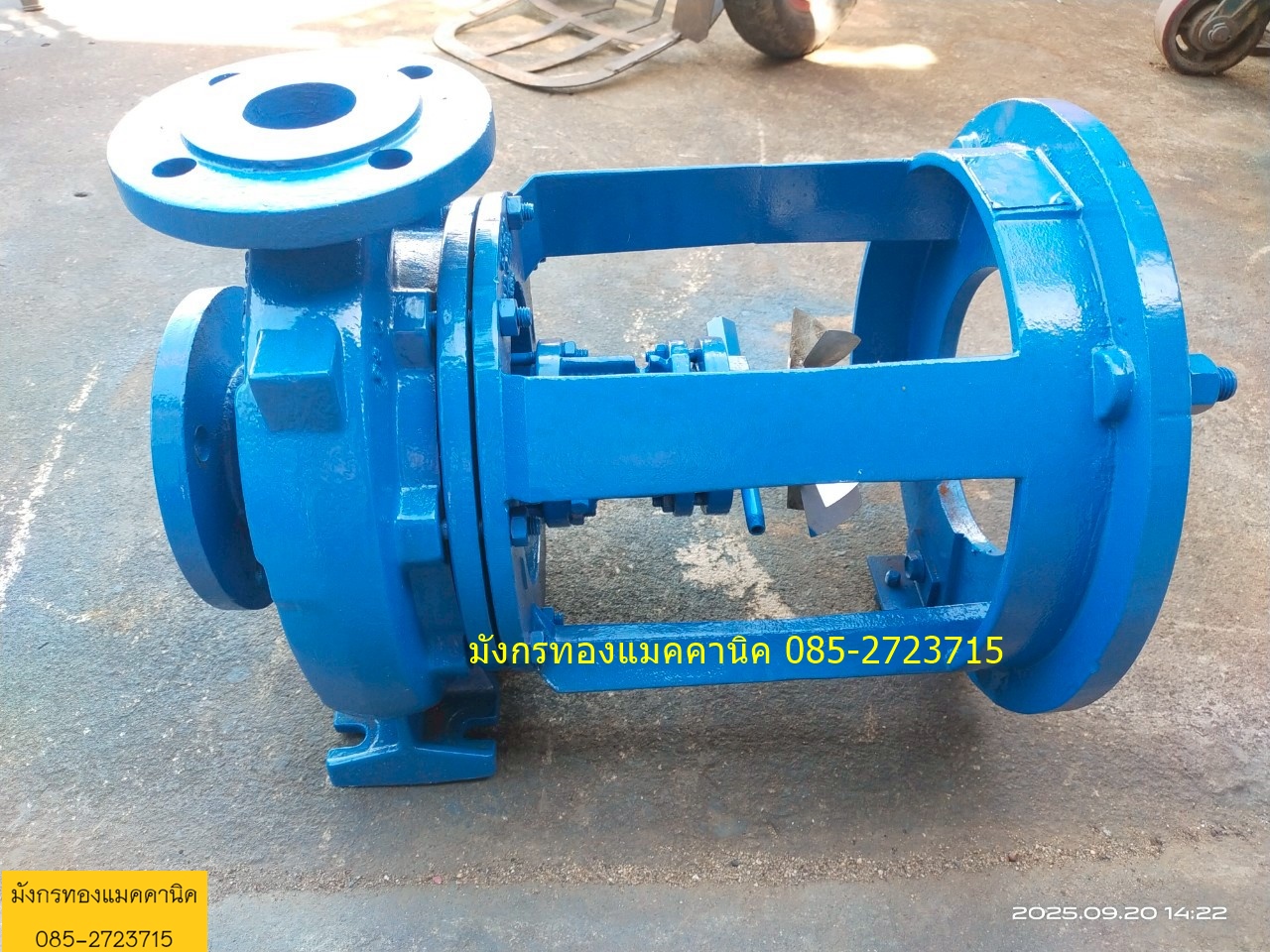 ปั๊มน้ำมันร้อน เข้า 2.5 ออก 2 นิ้ว ใบพัดด้านหลังสแตนเลส