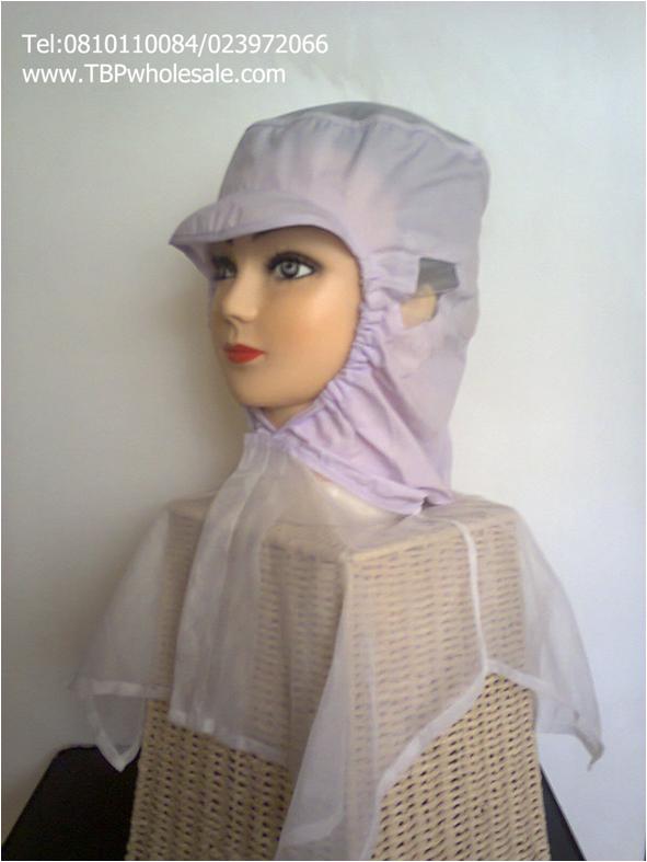 KA-006===ราคาส่ง 95 บาทต่อใบ ขั้นต่ำ 100 ใบ หมวกแก๊ปตาข่ายถี่บนและตาข่ายถี่ล่างปกคลุมไหล่ เจาะรูตาข่ายตรงหู กรอบหน้ายางยืดตรงคางติดเทปตุ๊กแก (ผ้าโทเร มีสีขาว) สนใจติดต่อ 081-0110084/02-3972066