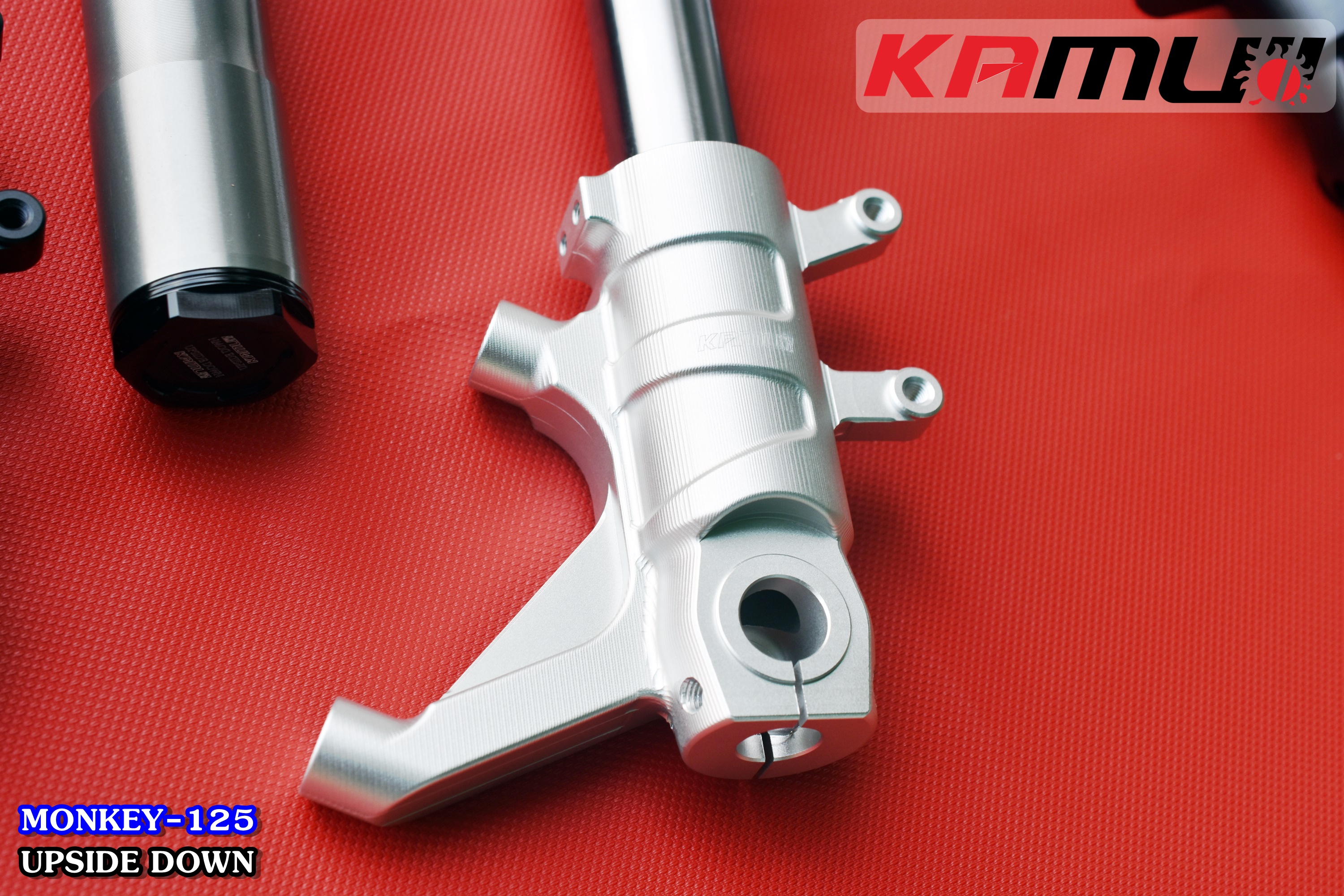 UPSIDE DOWN MONKEY-125 -หัวโช้ค CNC 3D สำหรับปั๊ม BREMBO 4 POT 100 มิล.