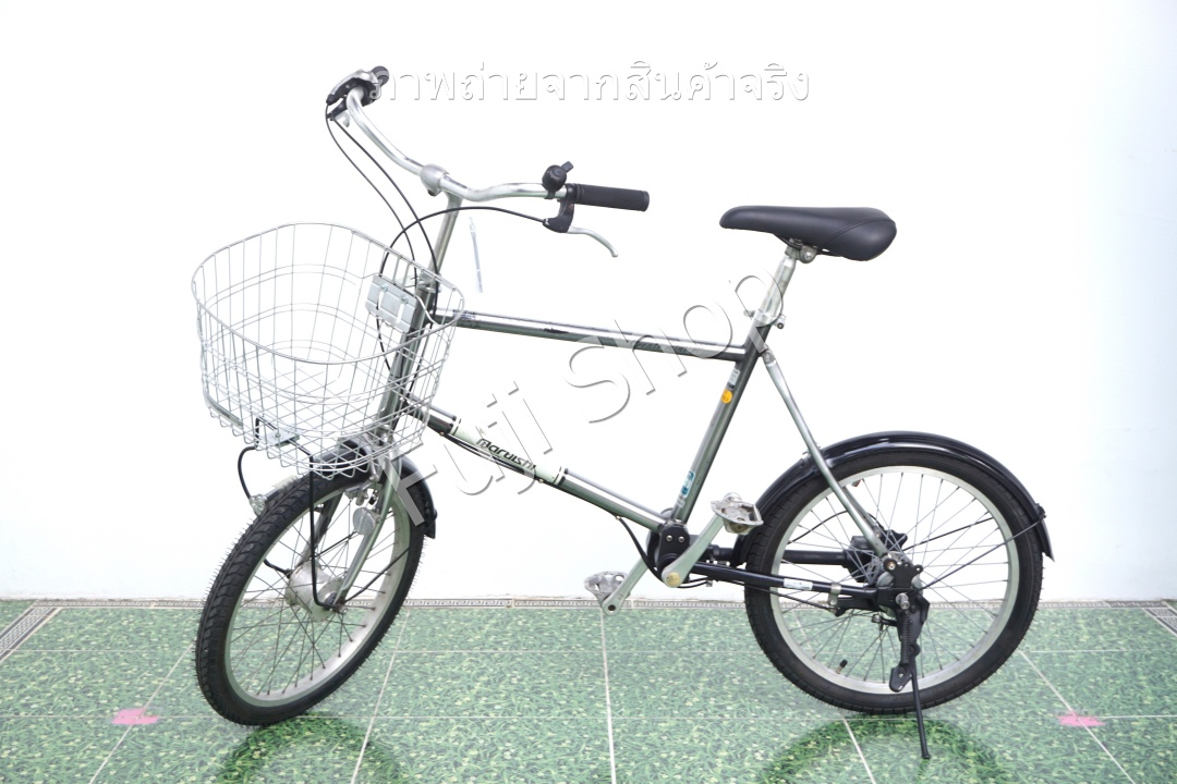 จักรยานญี่ปุ่น - ล้อ 20 นิ้ว - มีเกียร์ -เพลา- Marushi - สีเทา [จักรยานมือสอง]