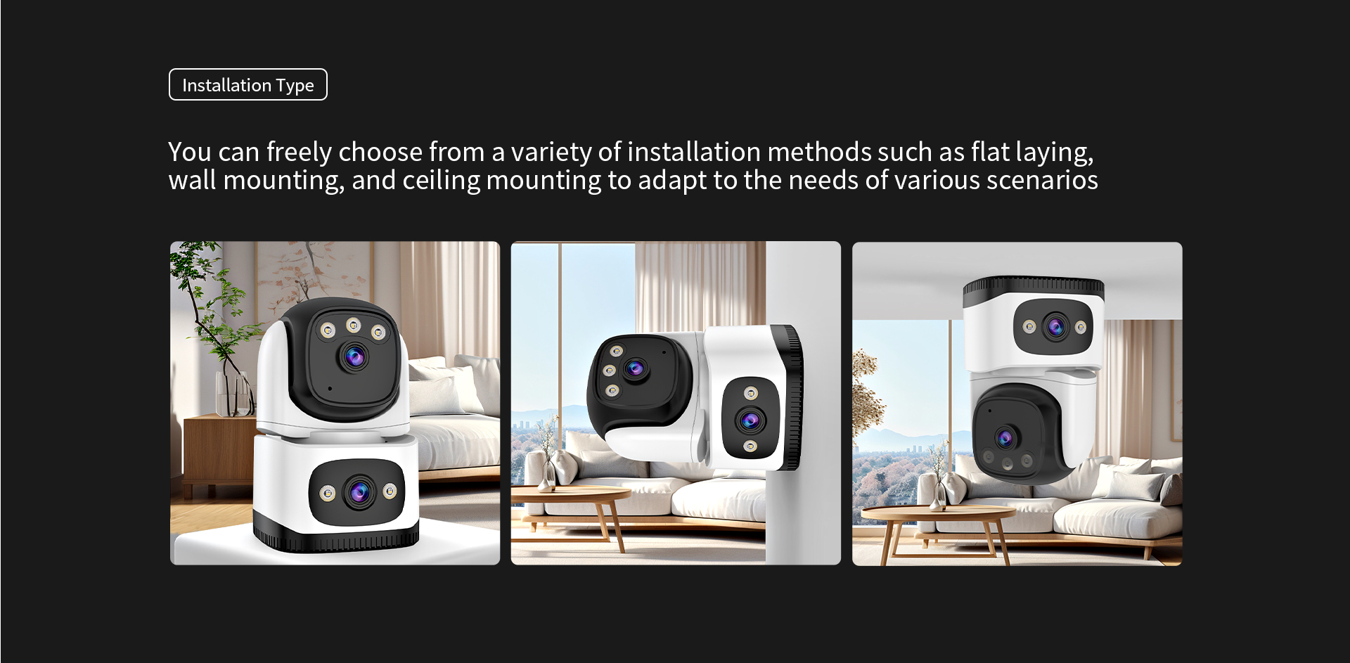 Vstarcam CS995DR กล้องวงจรปิดระบบ IP WIFI 2 MP Color Night Vision กล้องเลนส์คู่ มีไมค์และลำโพงในตัว BY BILLIONAIRE SECURETECH CS995DR