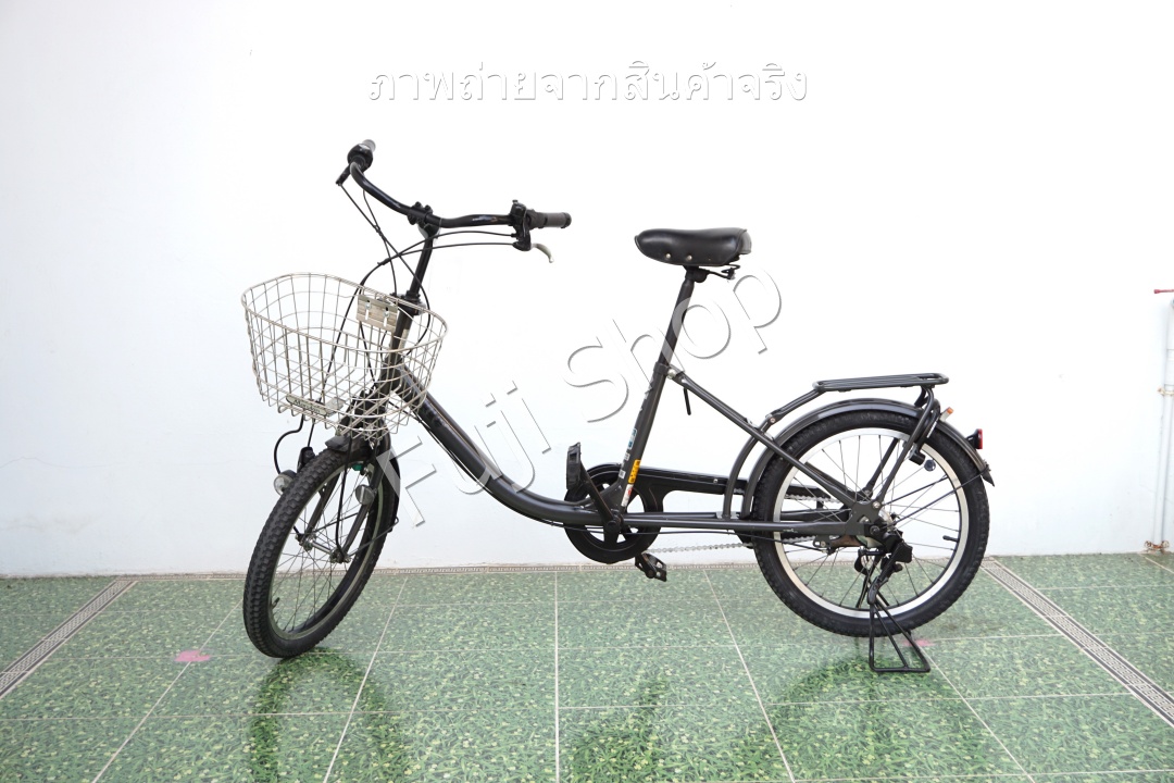 จักรยานแม่บ้านญี่ปุ่น - ล้อ 20 นิ้ว - มีเกียร์ - Bridgestone Bikke 2 - สีเทา [จักรยานมือสอง]