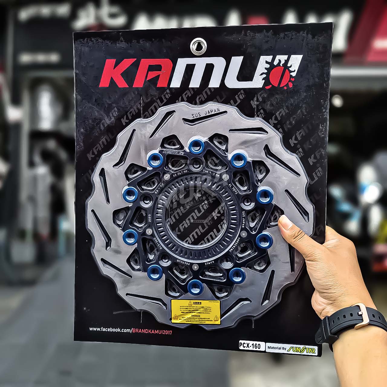 จานหน้า Kamui pcx160 abs ขนาด 267mm.[จานโต]