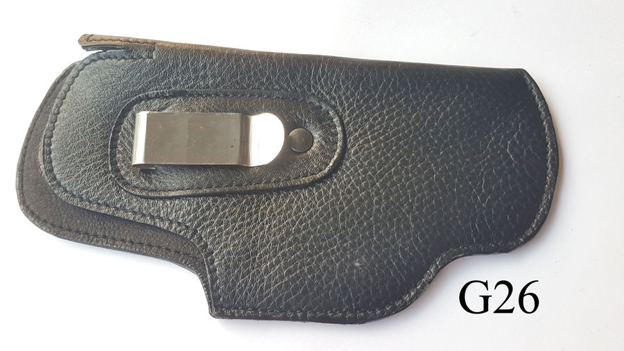 ซองปืนพกในหนังชามัวร์ สำหรับปืน GLOCK 26