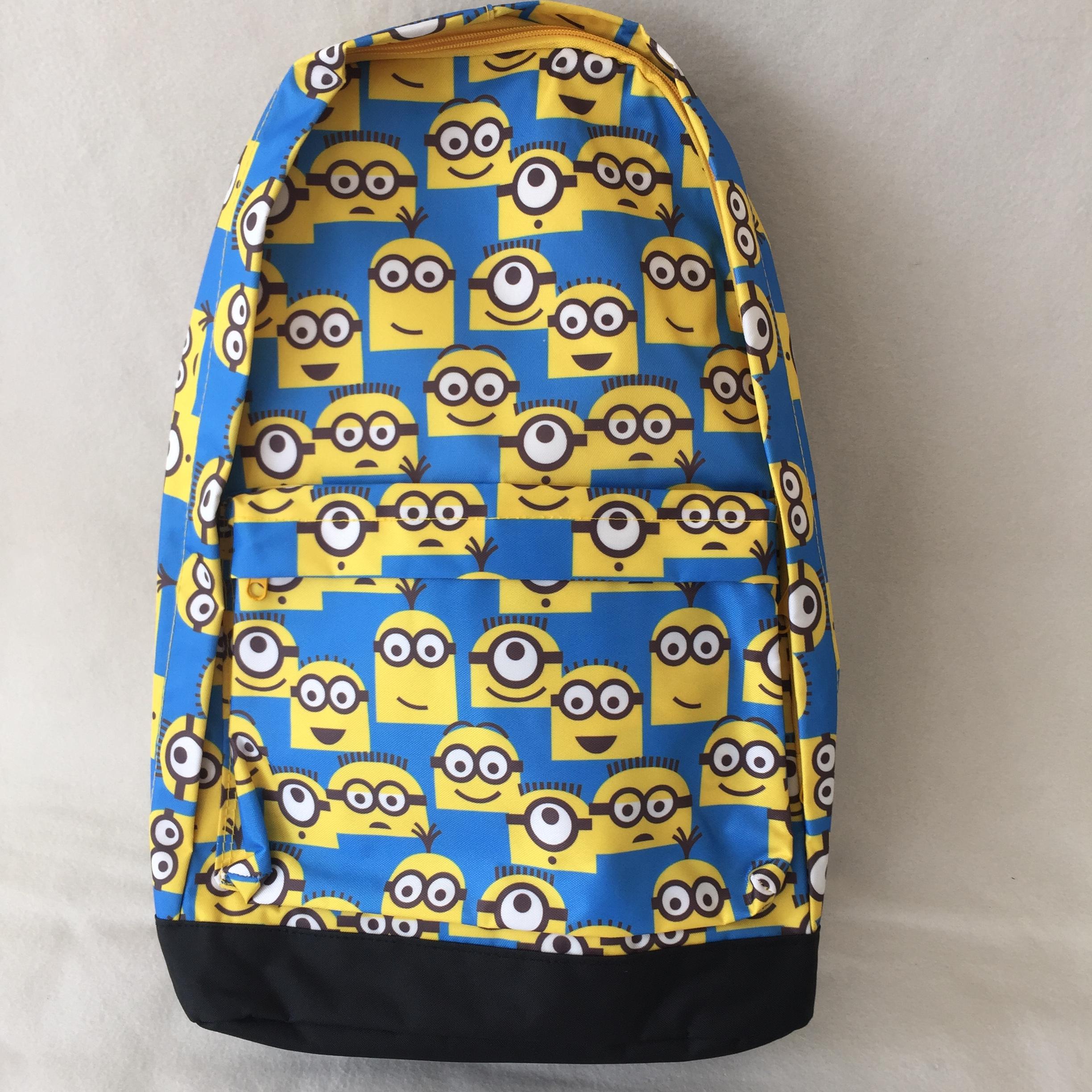 Minnion กระเป๋าเป้ 17 นิ้ว เดสพิคเคเบิ้ลมี มินเนี่ยน Despicable Me Minion Backpack กระเป๋าสะพาย กระเป๋านักเรียน กระเป๋าเด็ก ฟ้า เหลือง