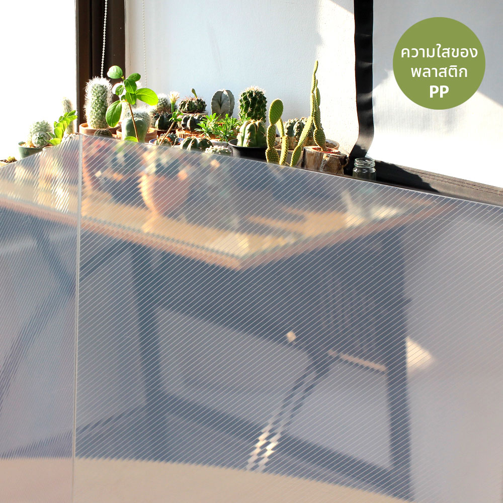 ฉากกั้นป้องกันการแพร่กระจายเชื้อโรคโควิด-19 JP-036 พลาสติกใส