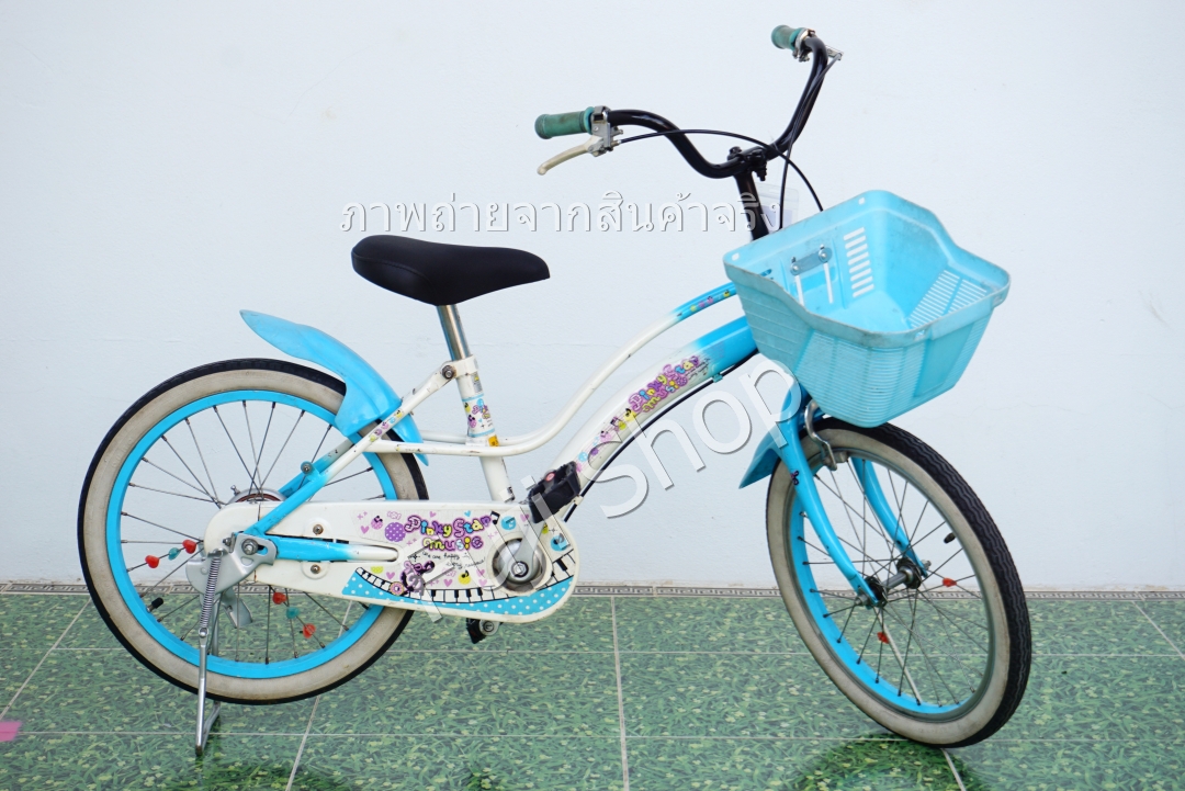 จักรยานเด็กญี่ปุ่น - ล้อ 18 นิ้ว - ไม่มีเกียร์ - สีฟ้า [จักรยานมือสอง]