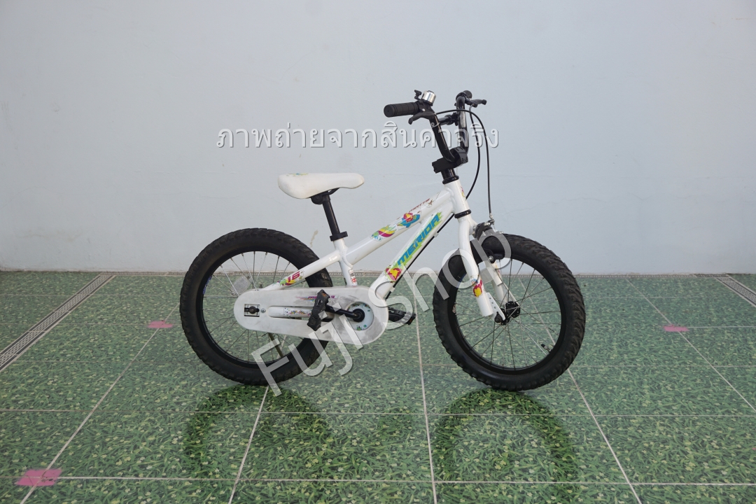 จักรยานเด็กญี่ปุ่น - ล้อ 16 นิ้ว - ไม่มีเกียร์ - อลูมิเนียม - Merida - สีขาว [จักรยานมือสอง]
