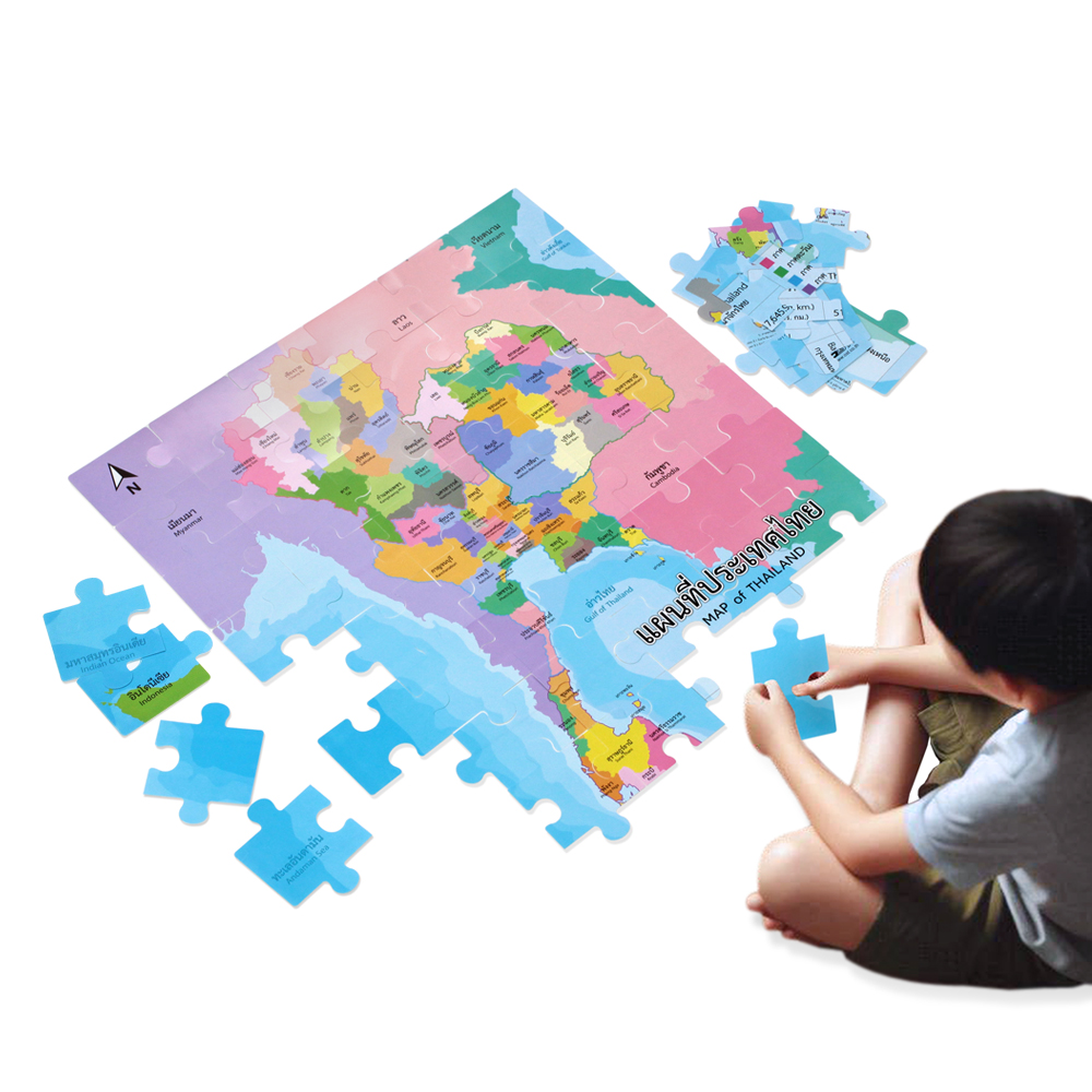 เกมจิ๊กซอว์ แผนที่ประเทศไทย Thailand Map Mega Jigsaw ET-793