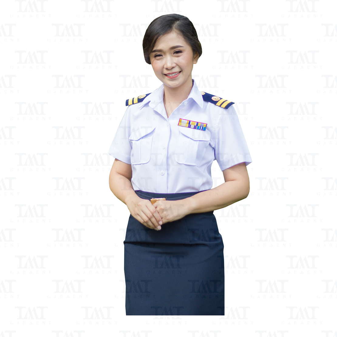ชุดเครื่องแบบปฏิบัติการครูเอกชน-หญิง แขนสั้น