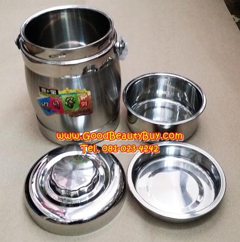 ปิ่นโตเก็บความร้อน ปิ่นโตสแตนเลส ปิ่นโตอาหารสแตนเลส Stainless Steel 1.4L