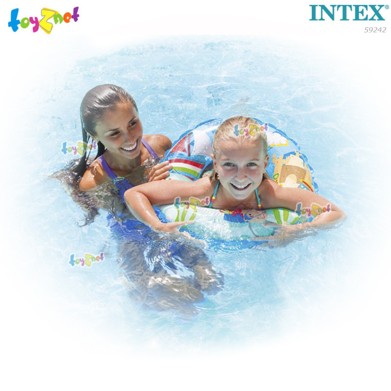 Intex ส่งฟรี ห่วงยางใสลายการ์ตูน 24 นิ้ว (61 ซม.) หนูน้อยนักประดาน้ำผจญภัย รุ่น 59242