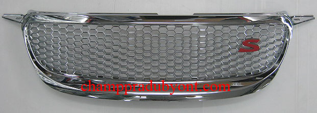 กระจังหน้า TOYOTA ALTIS 04-07 ทรงรังผึ้ง โครเมี่ยม