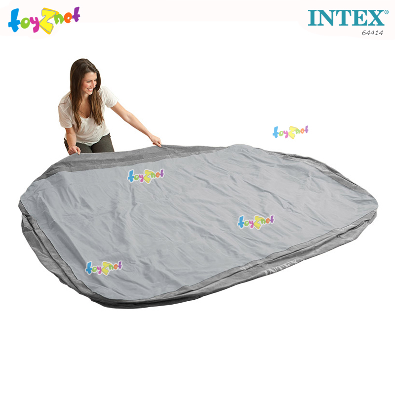 Intex Comfort-Plush Airbed 3.5ft (Twin) 0.99x1.91x0.46 m w/Built-in Elec. Air Pump no.64412