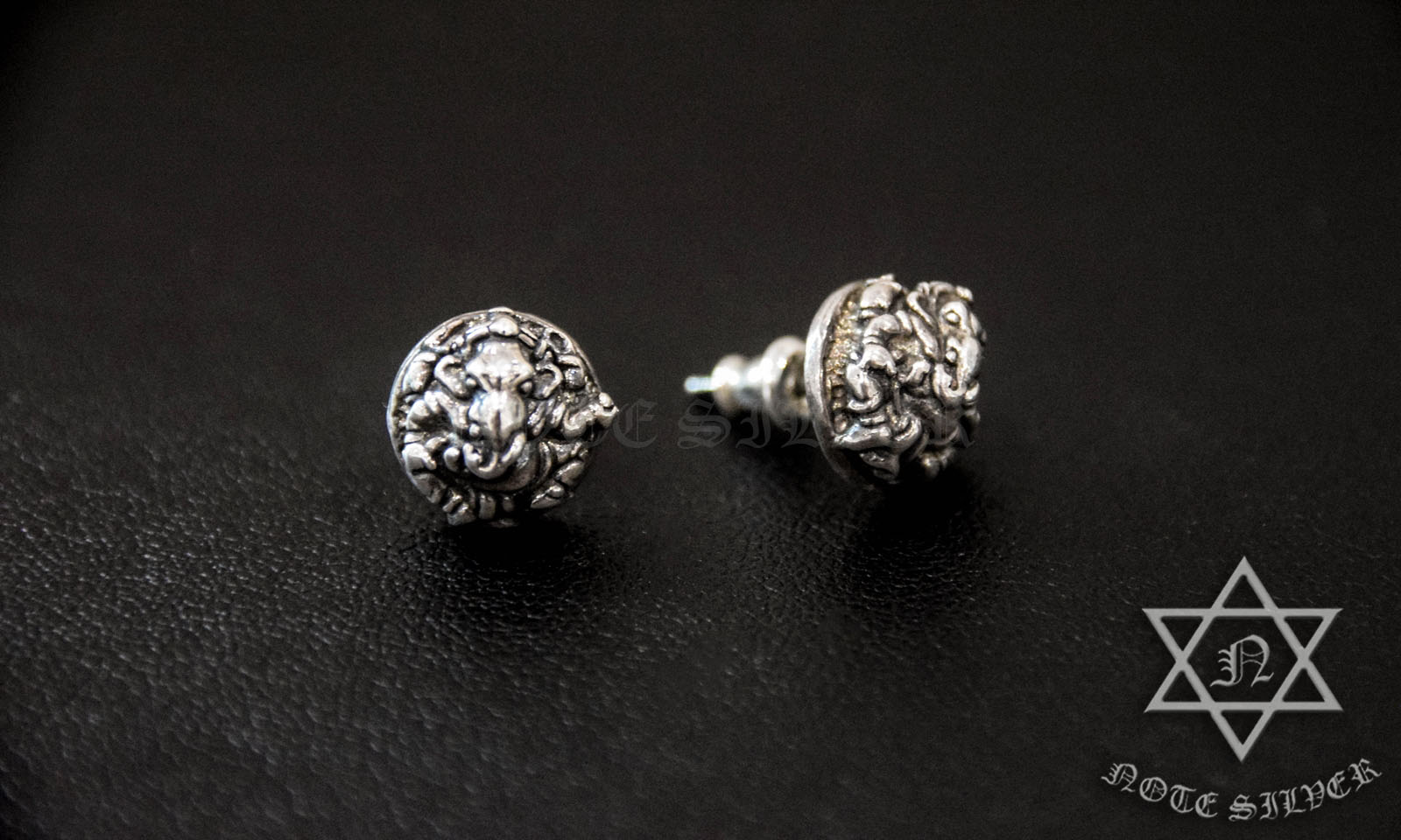 ต่างหูเงินแท้ องค์พระพิฆเนศวร Sterling Silver 925 NSER1895