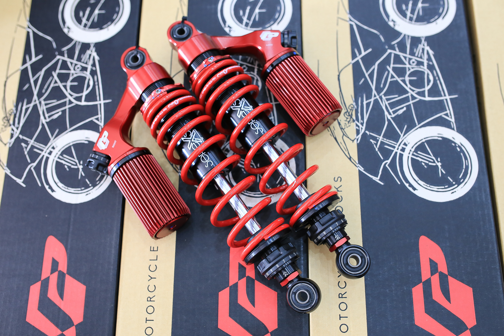 โช๊ค Profender HONDA MONKEY 125 สูง335mm ปรับลดเตี้ยได้ 10MM ราคา12900