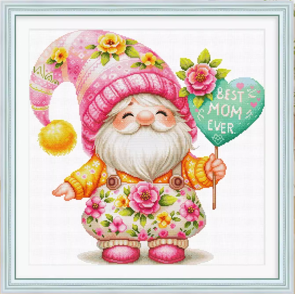 dwarf-1007 *พร้อมส่ง* ชุดปักครอสติช ลายคนแคระลูกโป่ง (ผ้า11CT พิมพ์ลาย ปัก 3 เส้นเล็ก) ขนาด 60*60 ซม.ผ้าครอสติช 11CTพิมพ์ลายปักบนผ้า ไหมคอตตอน 52 สี ผังลาย เข็ม