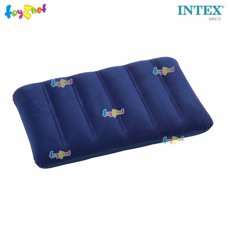 Intex Camping Airbed 3.5ft (Twin) 0.99x1.91x0.22 m w/Built-in Foot Pump no.66927 + Intex Pillow