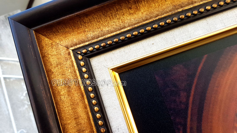 Graphic Anodized รูปในหลวง บนแผ่นอลูมิเนียม พร้อมกรอบไม้จากนอกอย่างดีที่สุด (ลาย 02)