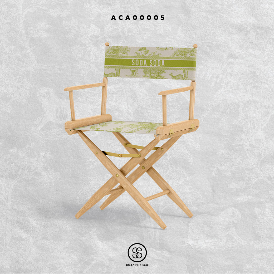 Director's Chair Forest (White-Green) ACA00005 (Name)
