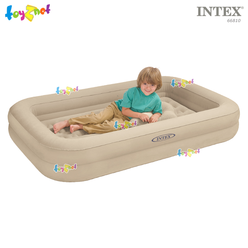 Intex Kidz Travel Airbed Set w/DQI Air Pump 1.07x1.68x0.25 m cream color no.66810
