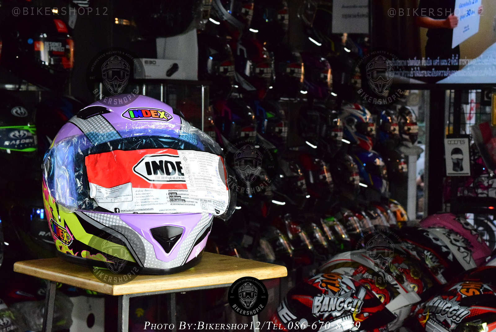 หมวกกันน็อคเต็มใบ INDEX ZYRA ลายใหม่ล่าสุด ขนาด S