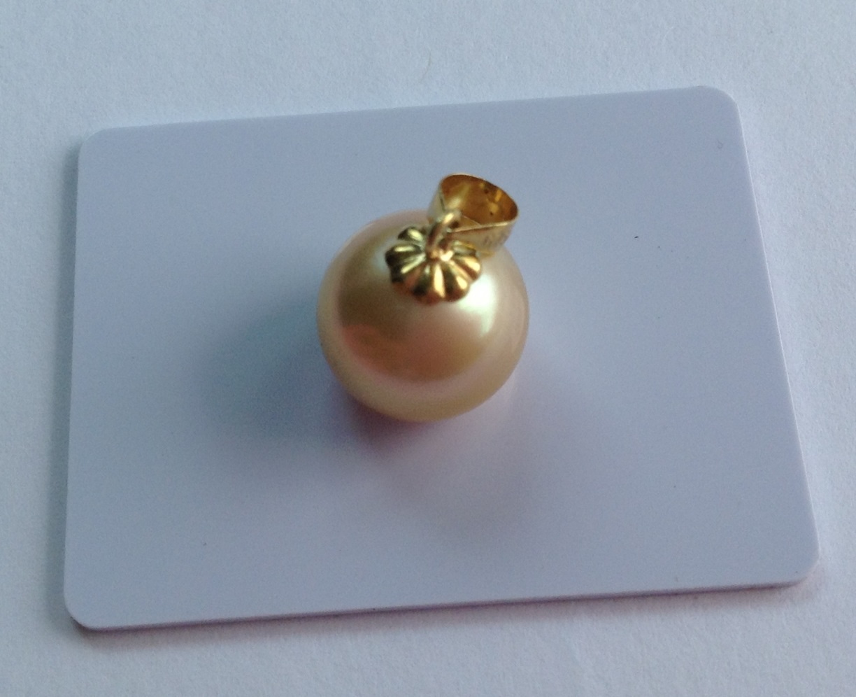 จี้ไข่มุก south sea 11-12มิล ตัวเรือน 18k สีทอง เกรด AAA