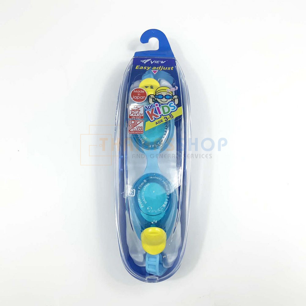 (ของแท้ 100%) VIEW แว่นตาว่ายน้ำเด็ก รุ่น V430JA สำหรับเด็กอายุ 3-5 ปี เลนส์ช่วยป้องกันรังสี UV