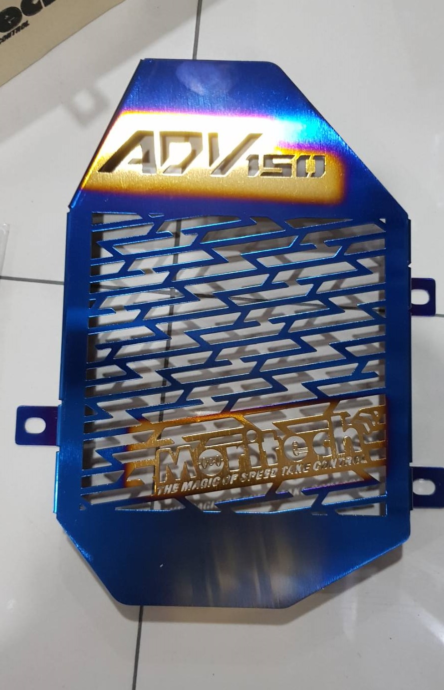 การ์ดหม้อน้ำ MORITECH HONDA ADV 150 สแตนเลส ชุบทอง ไทเท ราคา850