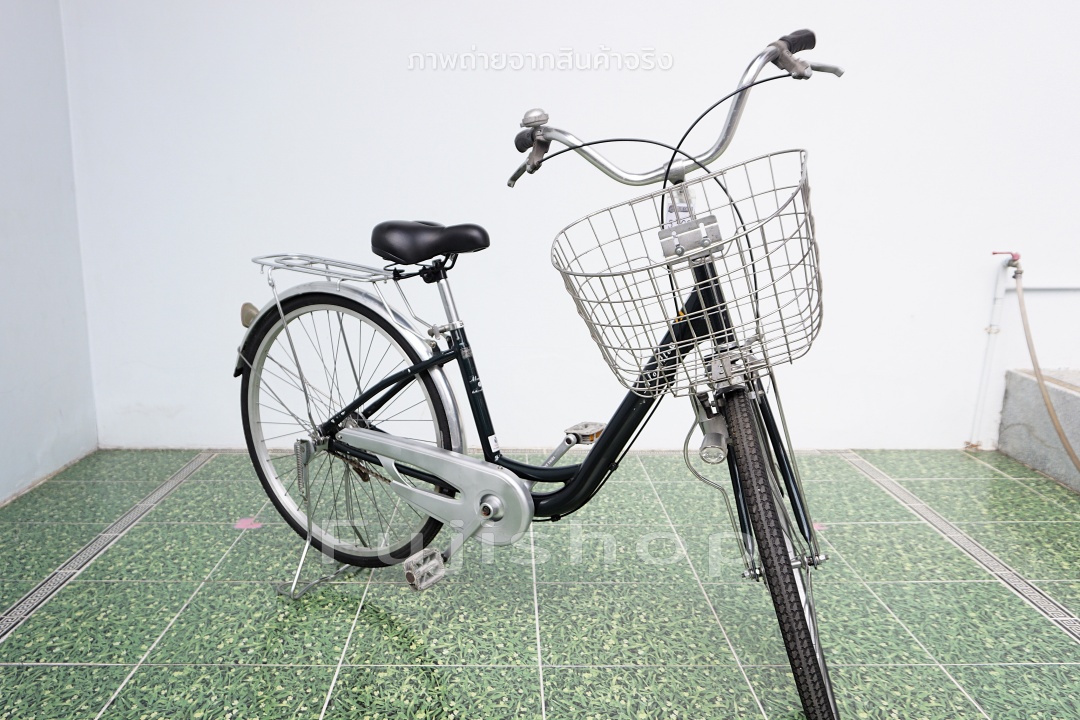 จักรยานแม่บ้านญี่ปุ่น - ล้อ 26 นิ้ว - ไม่มีเกียร์ - อลูมิเนียม - Alouette - สีเขียว [จักรยานมือสอง]