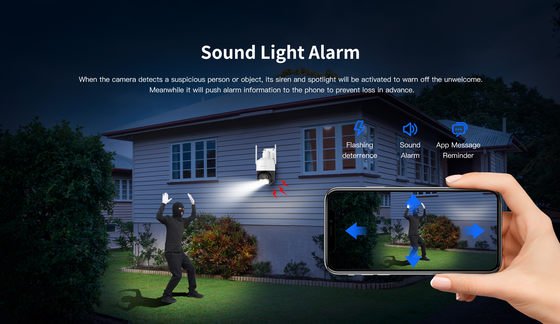 Vstarcam CS610Q กล้องวงจรปิดระบบ IP WIFI 8 MP มีไมค์และลำโพงในตัว Color Night Vision รองรับ Dual-Band Wifi ติดตั้งภายนอกได้ BY BILLIONAIRE SECURETECH CS610Q