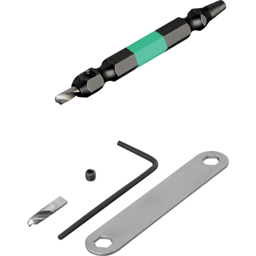 Annex licked screw removal bit 1 set for M6-8 screws total length 65mm