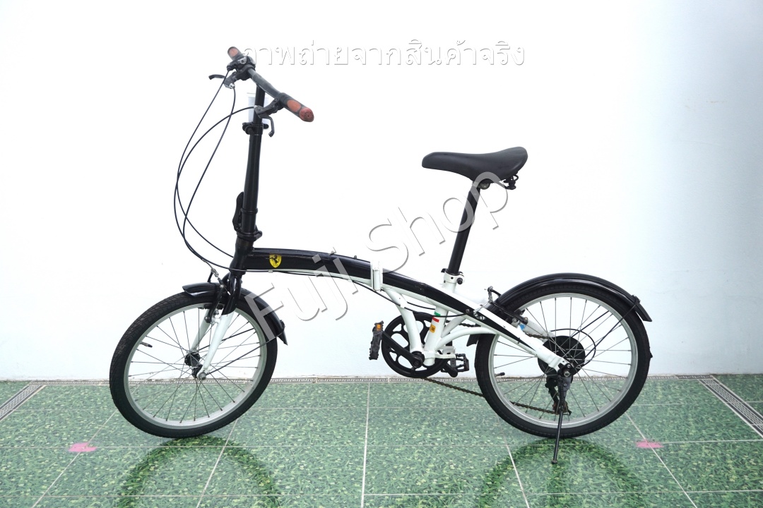 จักรยานพับได้ญี่ปุ่น - ล้อ 20 นิ้ว - มีเกียร์ - Ferrari - สีดำ [จักรยานมือสอง]