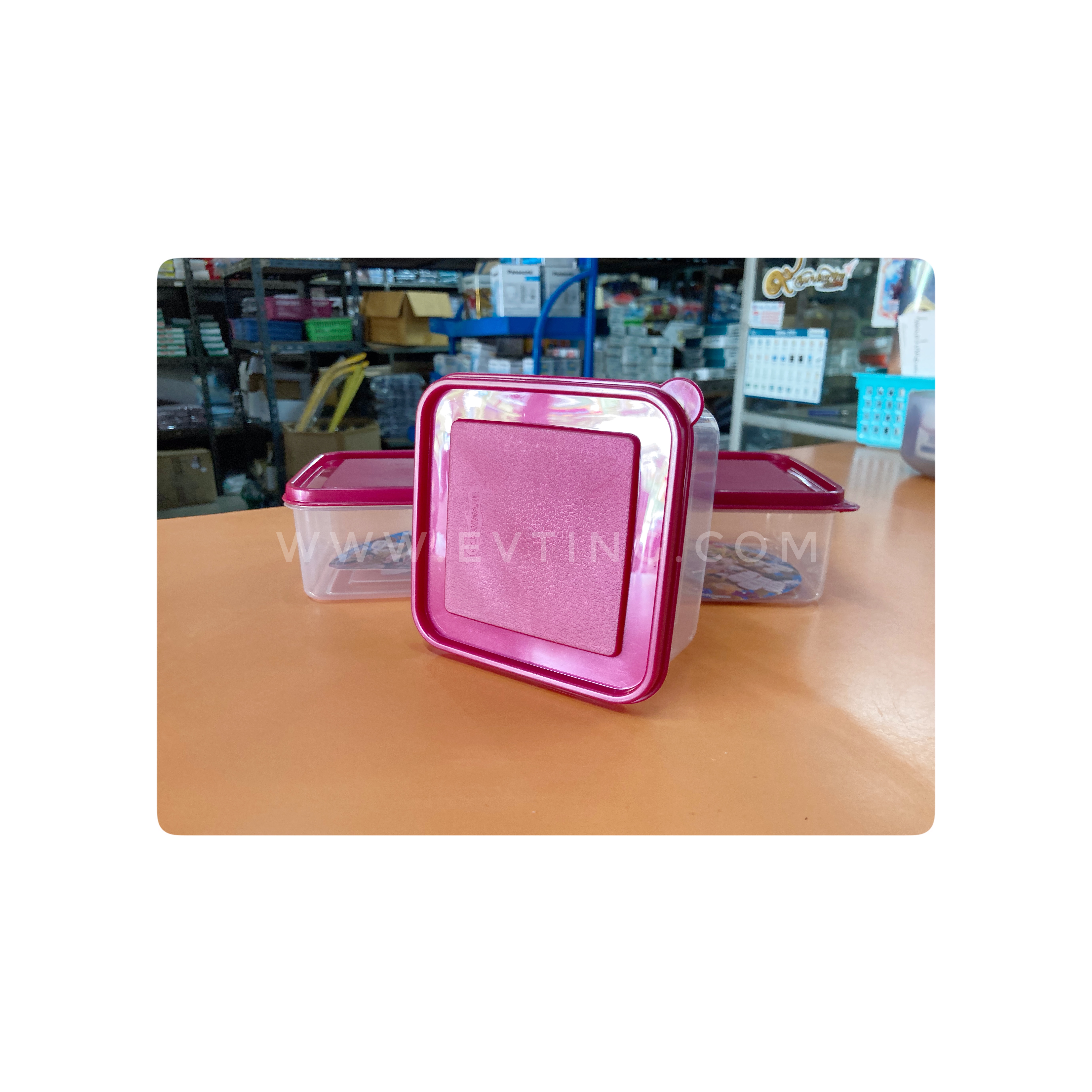 กล่องเหลี่ยมฝาแดง No.218-2L (COOK)