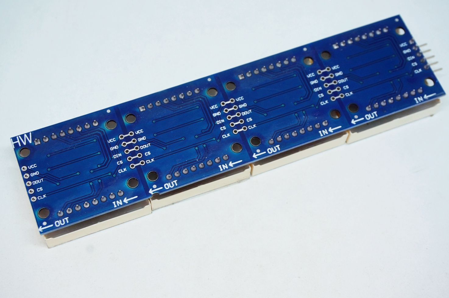 MAX7219 Dot Matrix Module สีแดง (4 modules)