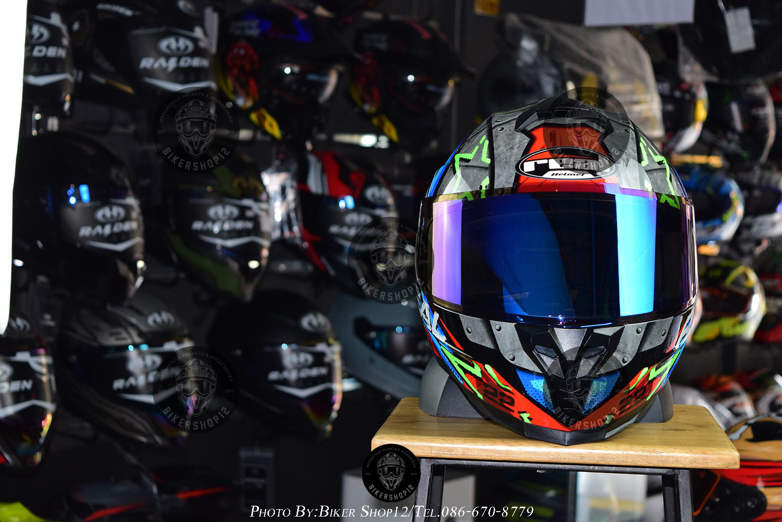 หมวกกันน็อค REAL รุ่น Falcon ลาย ICON สี แดง