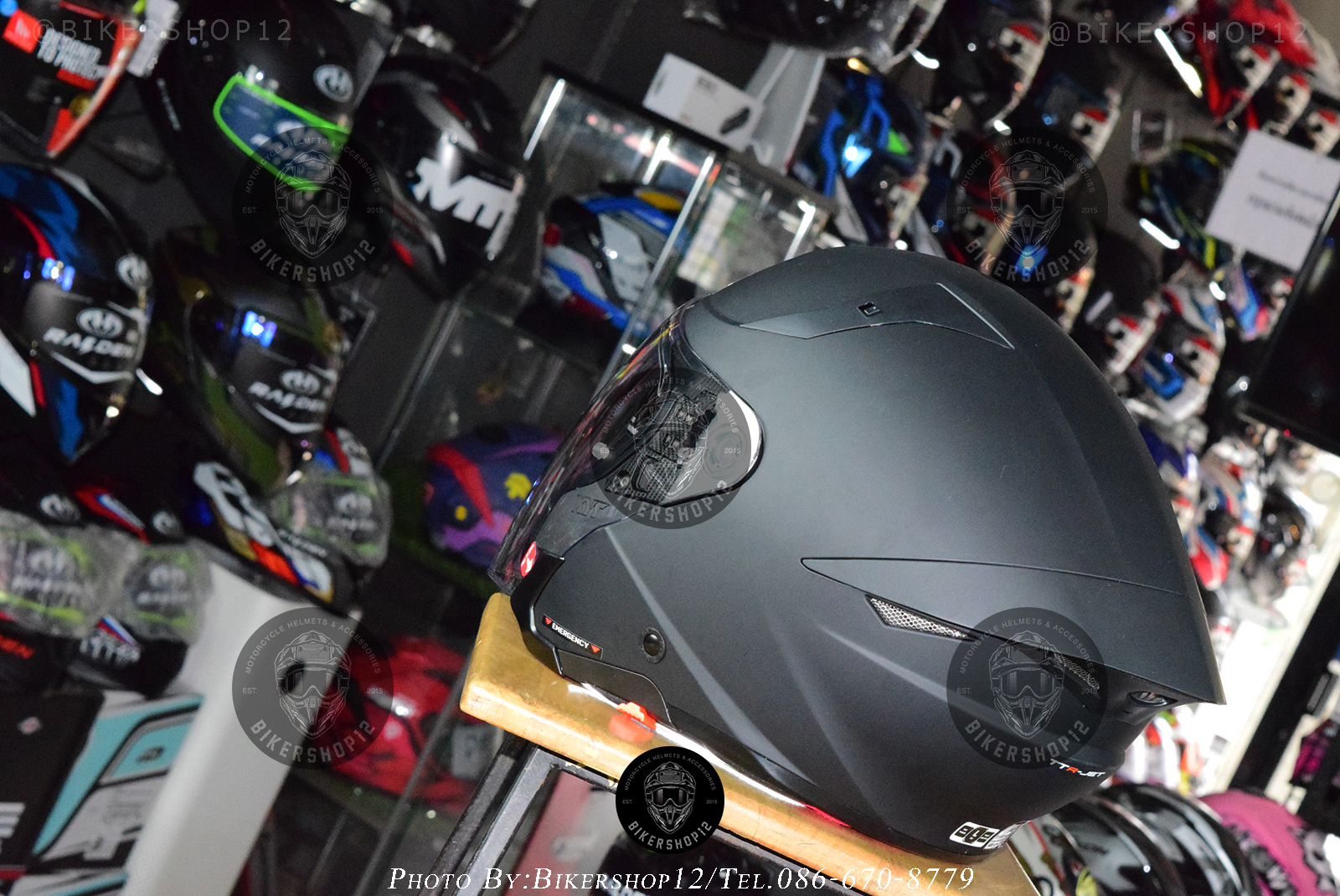 หมวกกันน็อค KYT รุ่น NF-J สีดำด้าน