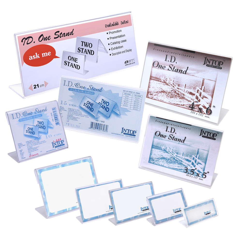 Horizontal Single-Sided Clear Acrylic Sign Holders series L