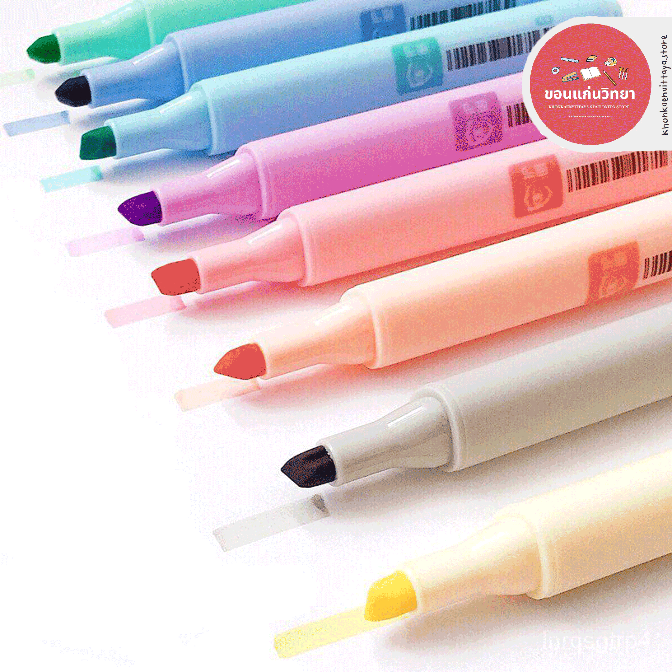 ปากกาเน้นข้อความ Highlighter CHOSCH รุ่น CS-H716 8 สี จำนวน 1 แพ็ค