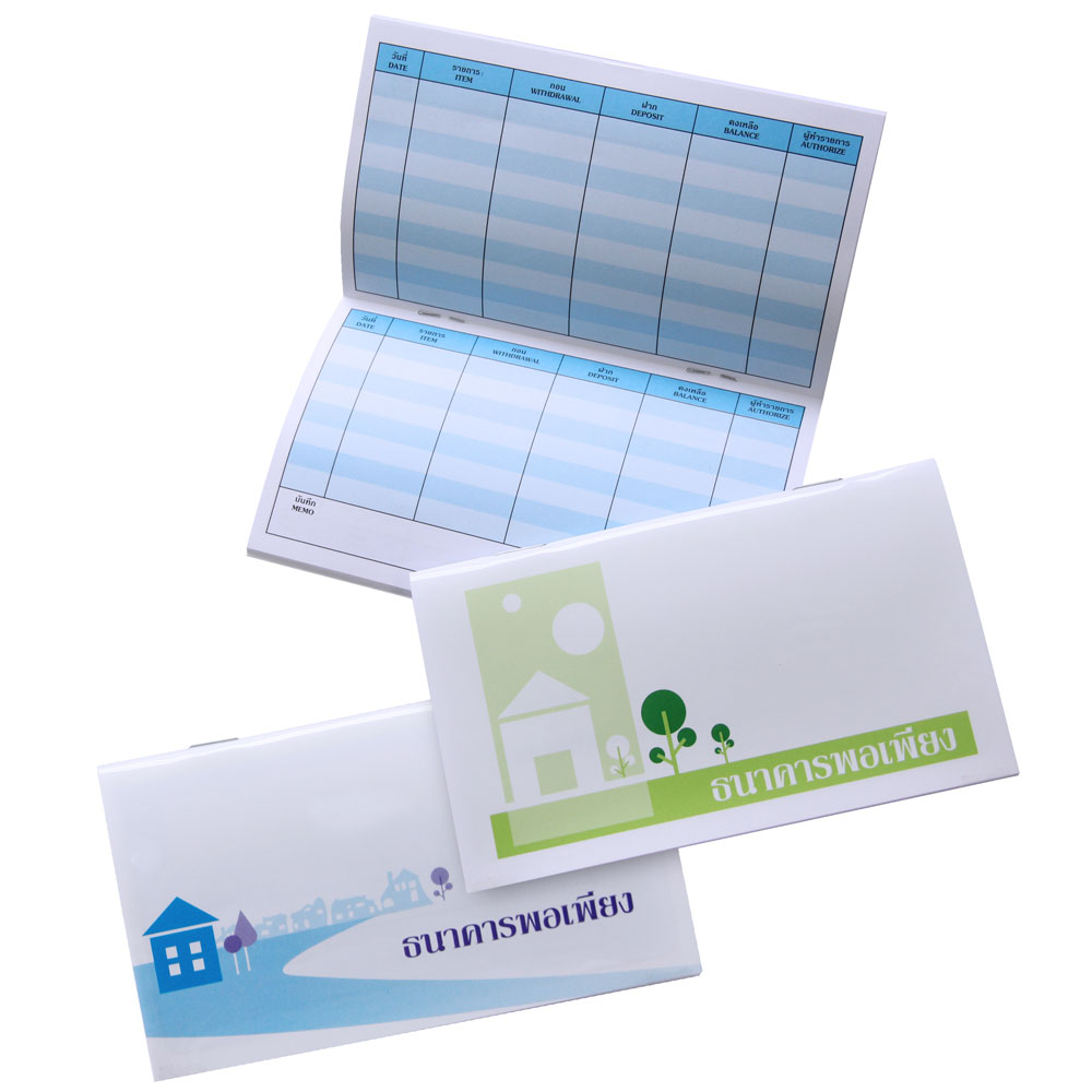 Bank Log Books with PP plastic Covers