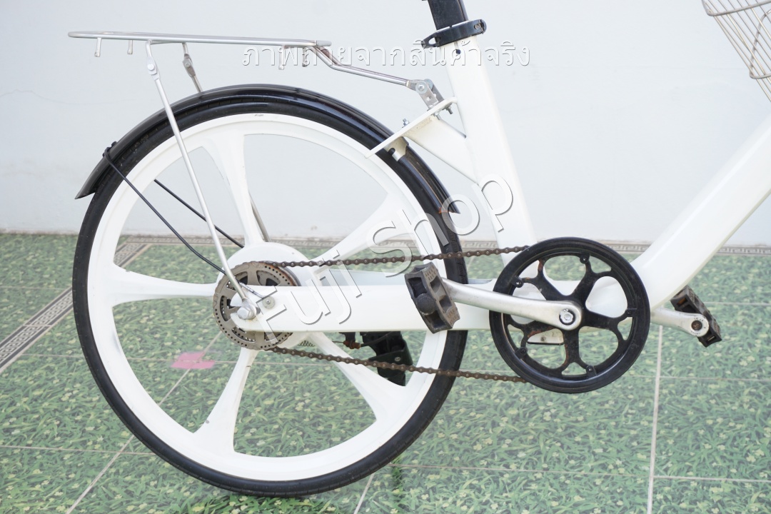 จักรยานแม่บ้าน - ล้อ 24 นิ้ว - ไม่มีเกียร์ - อลูมิเนียม - Baicycle - สีขาว [จักรยานมือสอง]