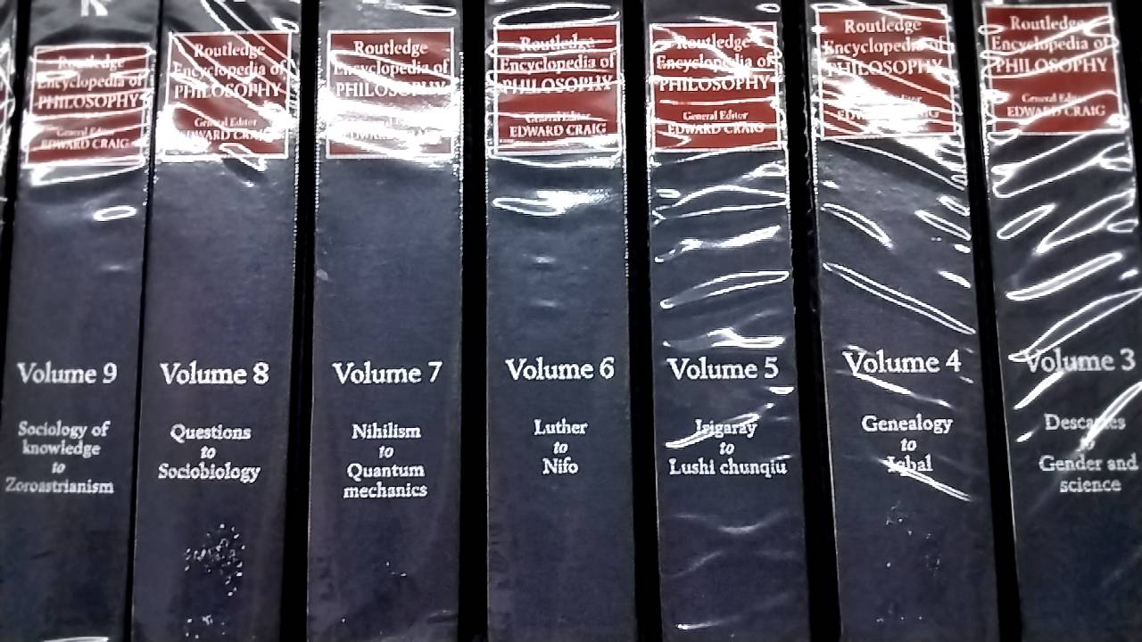 Routledge Encyclopedia of Philosophy (1 ชุด 10 เล่ม)