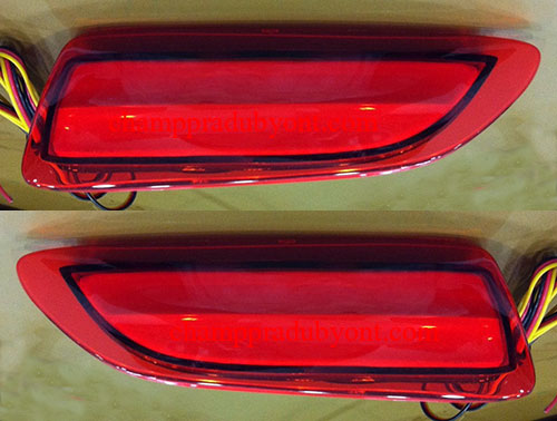 ไฟทับทิมกันชนท้าย TOYOTA ALTIS 10-13 แดง LED (V.2)
