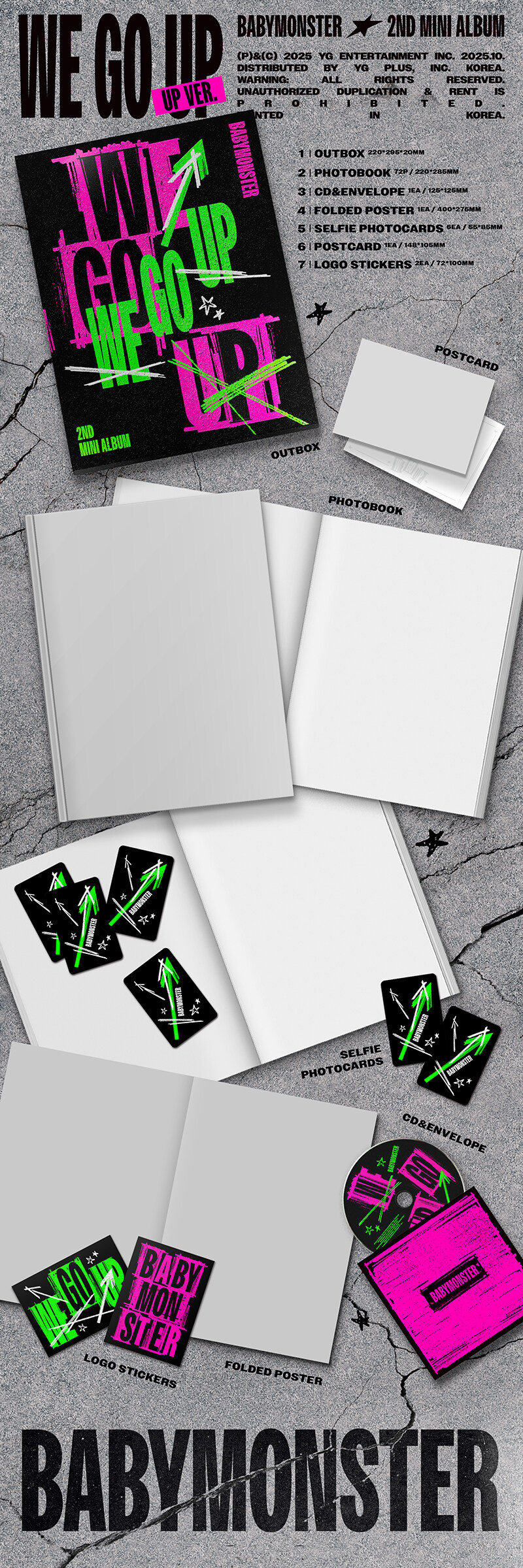 [PRE-ORDER] BABYMONSTER - 2nd Mini Album "WE GO UP" (UP ver.)