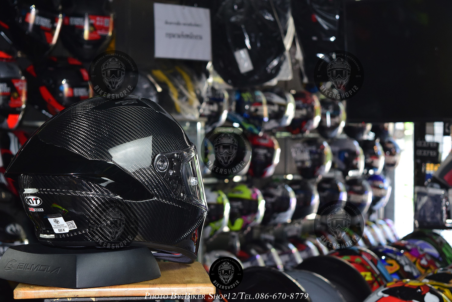หมวกกันน็อคKYT Carbon รุ่น NX RACE pure carbon